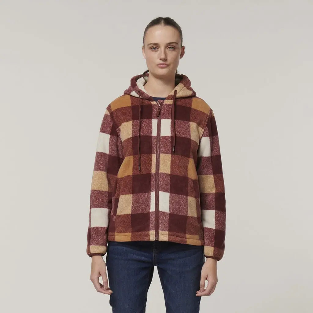 Hard Yakka Womens Check Zoodie Y08522 Metro Workwear.